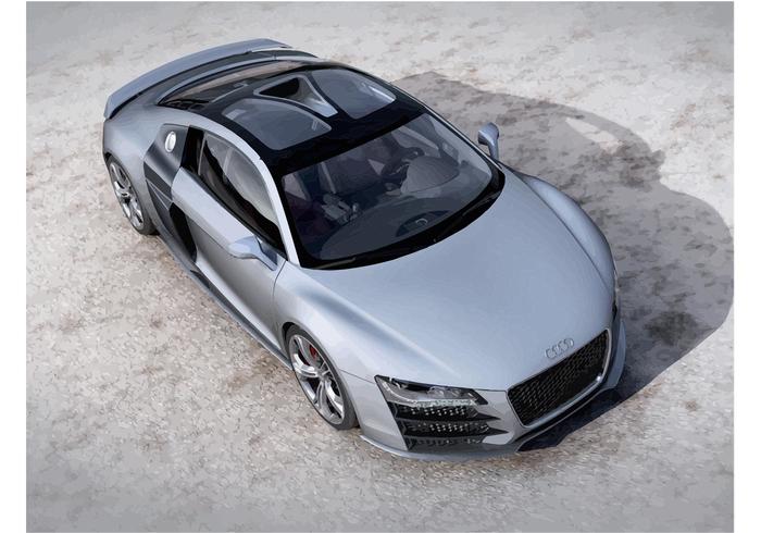 Concepto audi r8 v12 vector