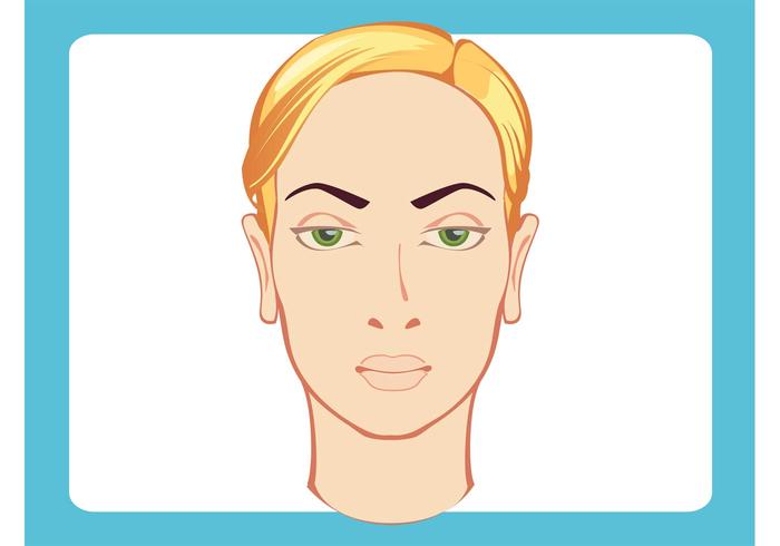 Female Head Vector Female Head Vector