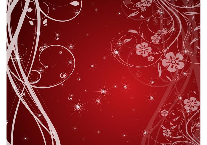 Red Filigree Vector Red Filigree Vector