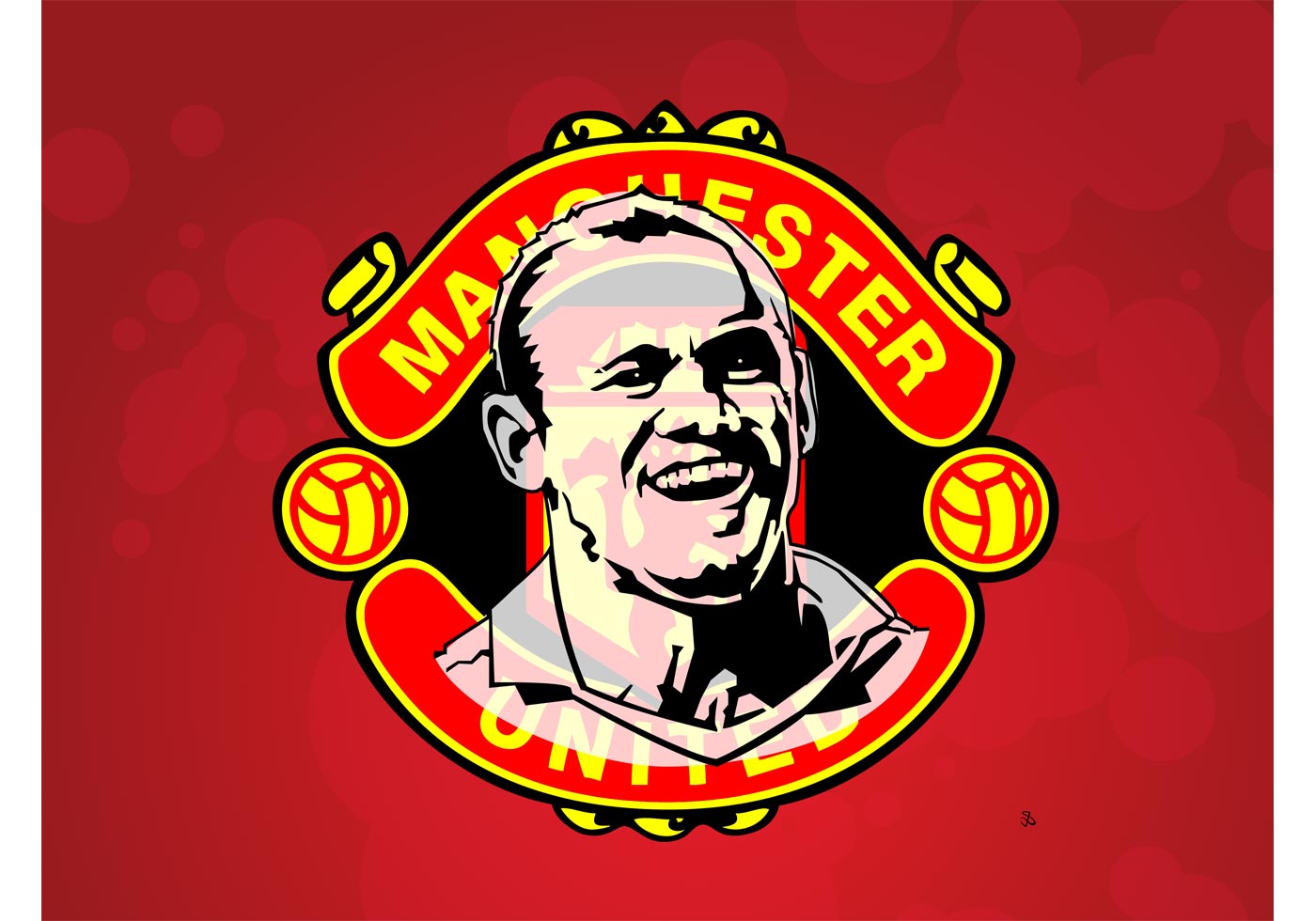 Manchester United Logo Art