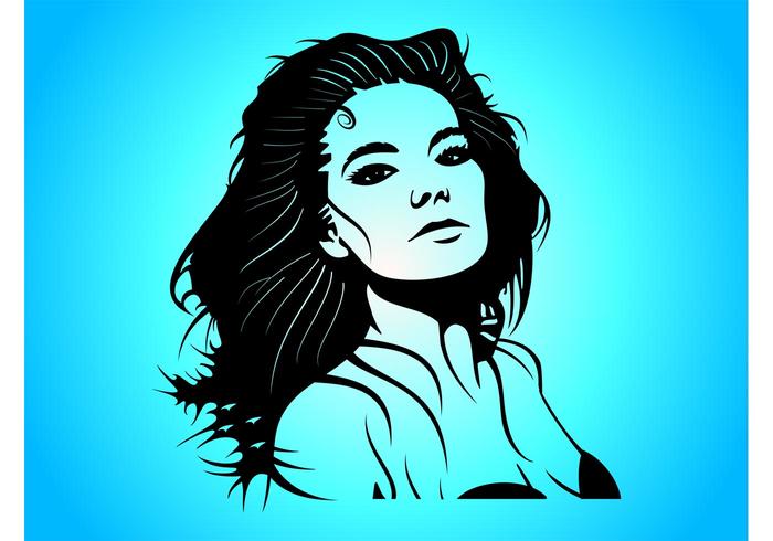 Bjork Vector Portrait Bjork Vector Portrait