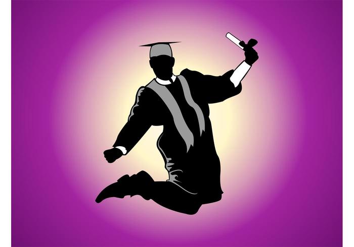 Jumping Graduate Vector Jumping Graduate Vector