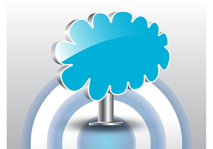 Glossy Cloud Label Glossy Cloud Label