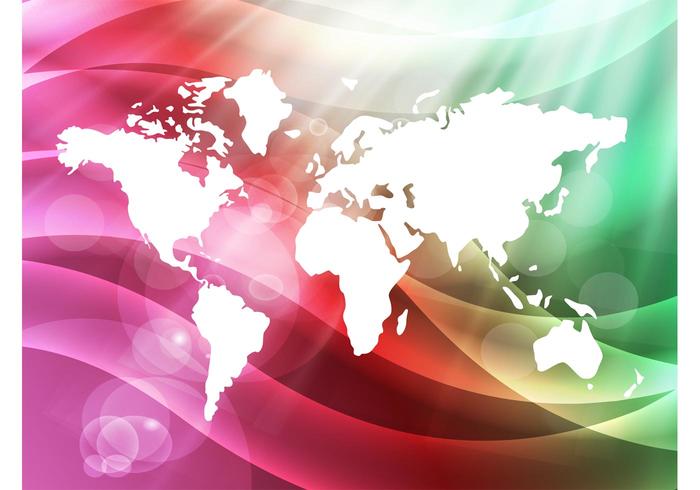 Rainbow Map Vector Rainbow Map Vector