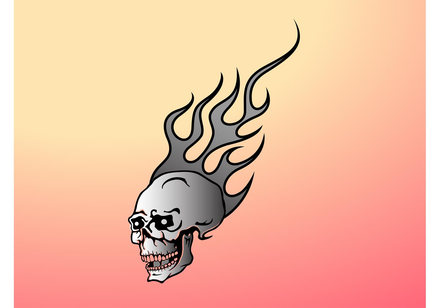 flaming skull graphic download free vector art stock flaming skull graphic download free vector art stock