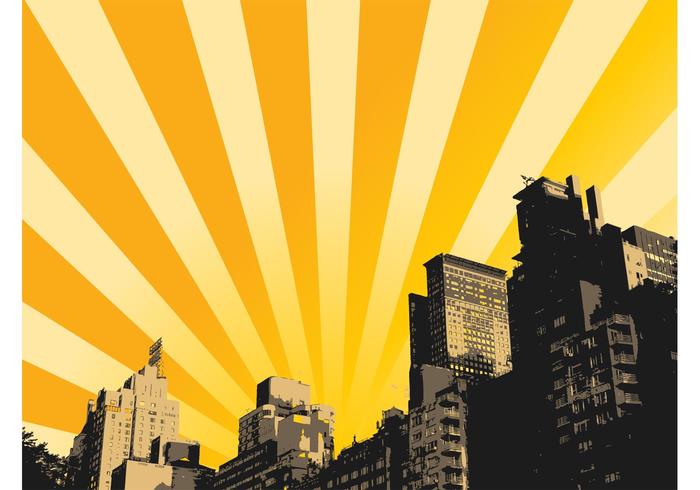 Urban Sunrise Background Urban Sunrise Background