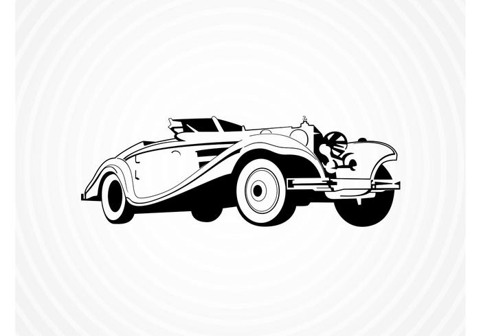 Vintage Roadster Vector Vintage Roadster Vector