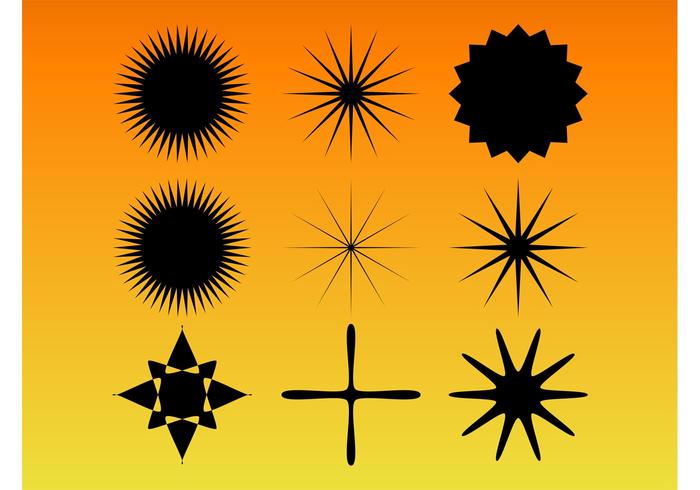 Star Burst Vector Set Star Burst Vector Set