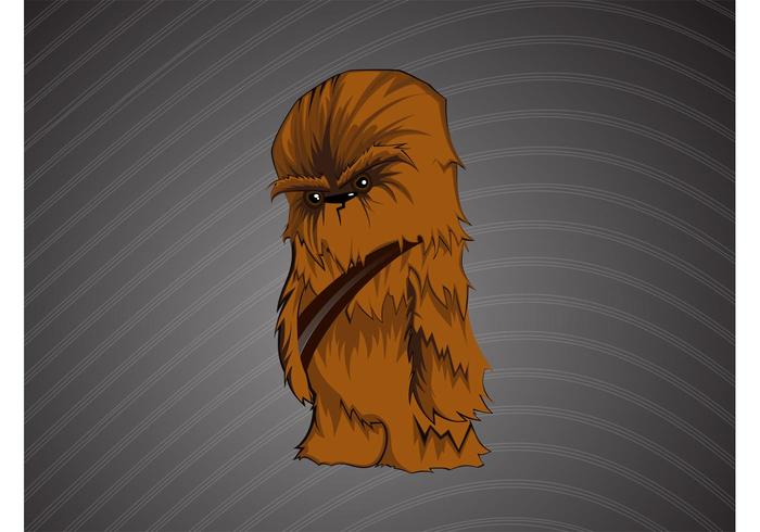 Historieta de Chewbacca vector