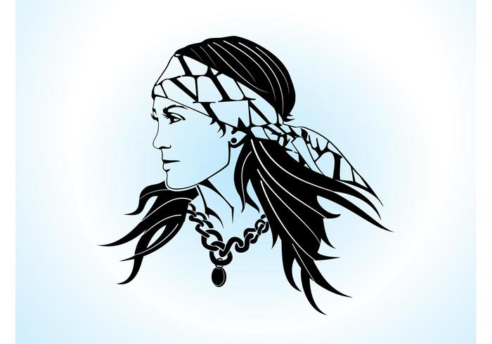 Gypsy Woman Vector Gypsy Woman Vector