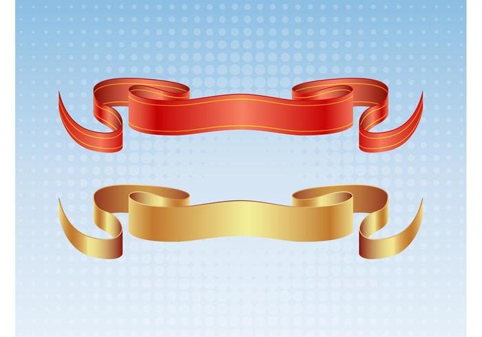 Satin Ribbon Vectors Satin Ribbon Vectors