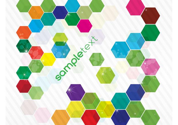 Colorful Hexagon Background Colorful Hexagon Background
