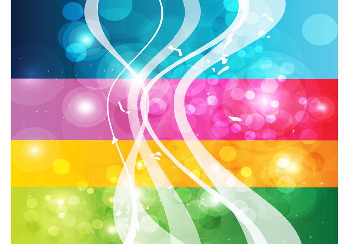 Rainbow Swirls Background Vector Rainbow Swirls Background Vector