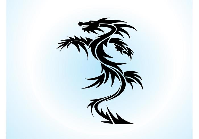 dragon vector tattoo download free vector art stock dragon vector tattoo download free vector art stock