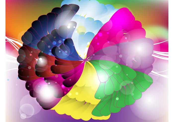 Rainbow Flower Vector Design Rainbow Flower Vector Design