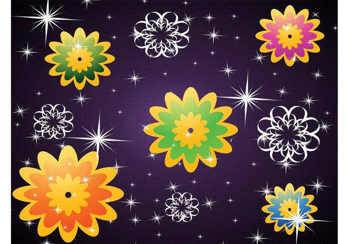 Purple Flowers Background