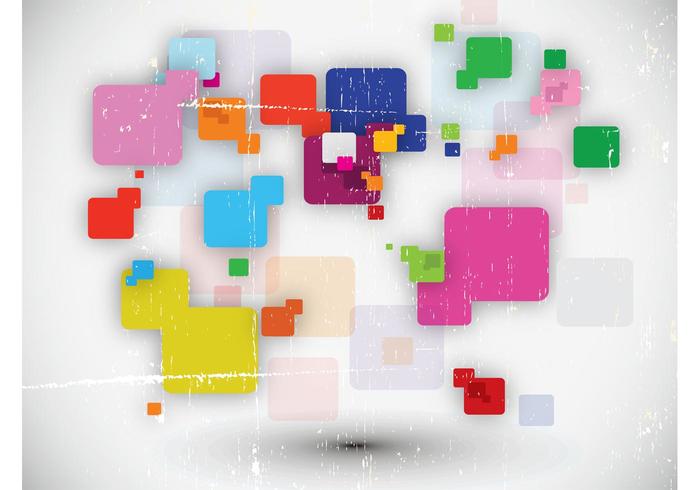 Abstract Squares Vector Collage Abstract Squares Vector Collage