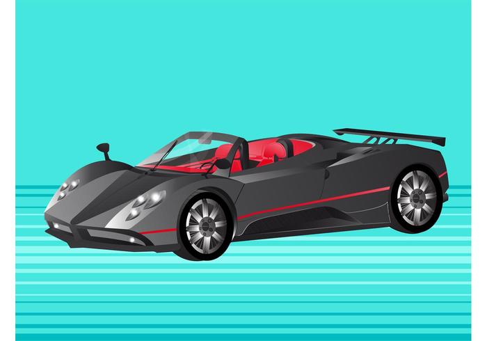 Pagani Zonda Sports Car vector