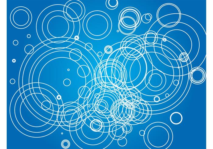 Blue Background White Circles Blue Background White Circles