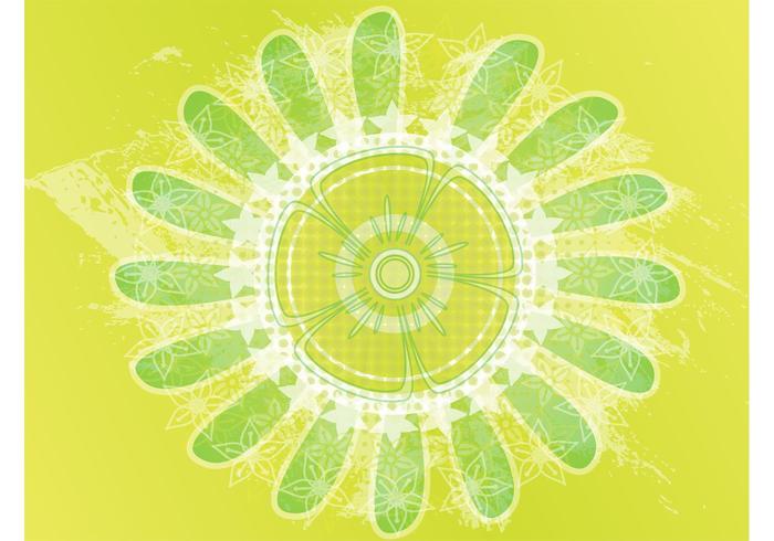 Flower Star Vector Composition Flower Star Vector Composition