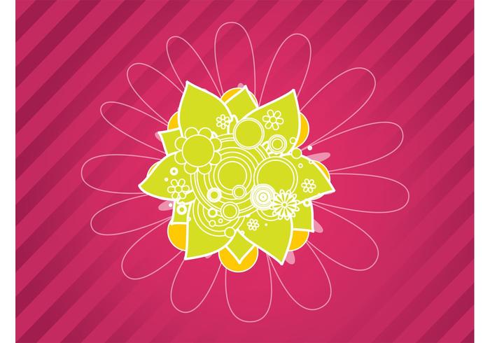 Pink Flower Design Background