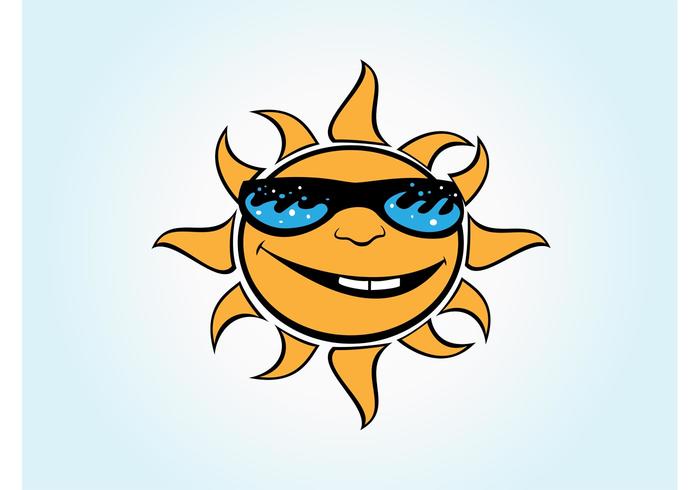 Vector Cartoon Sun Vector Cartoon Sun