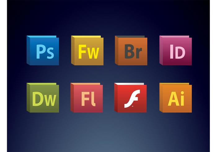 Creative Suite Icons vector