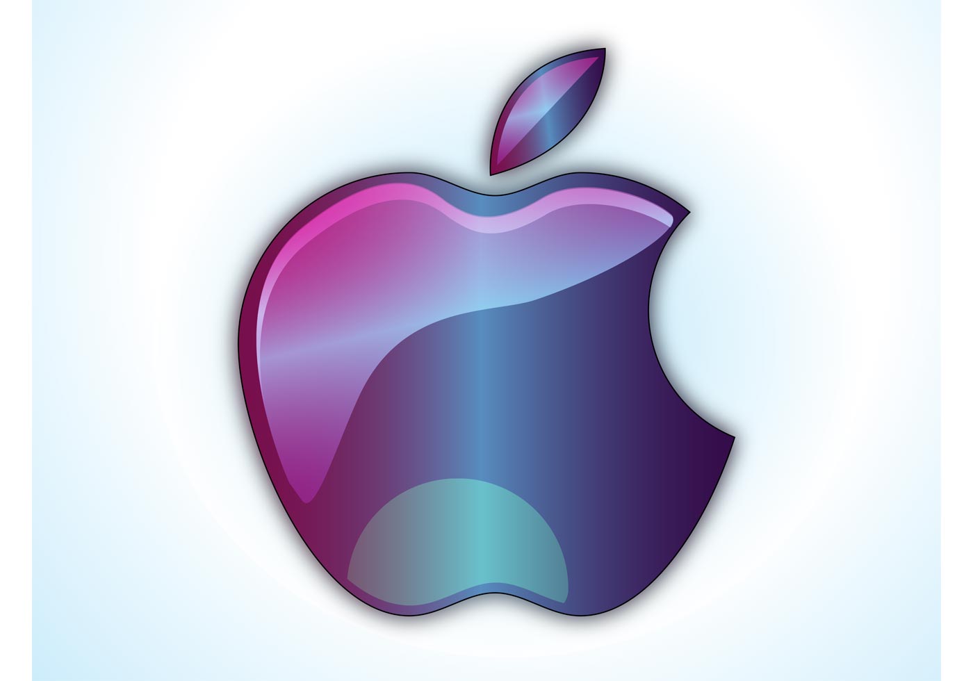 Shiny Apple Logo Download Free Vectors Clipart Graphics And Vector Art