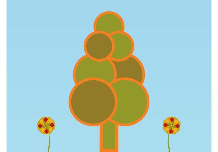 Minimal Forest Illustration Minimal Forest Illustration