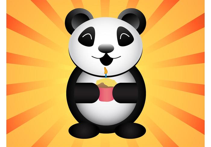 Download Birthday Panda - Download Free Vector Art, Stock Graphics ...