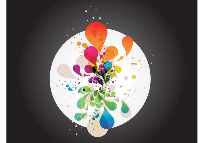 Colorful Vector Drops Colorful Vector Drops
