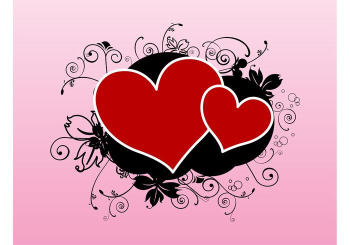 Hearts Tattoo Vector