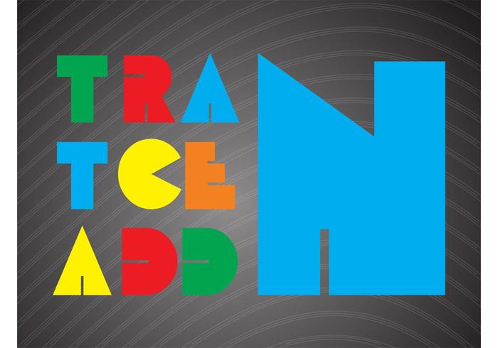 Simple Colorful Letters Simple Colorful Letters