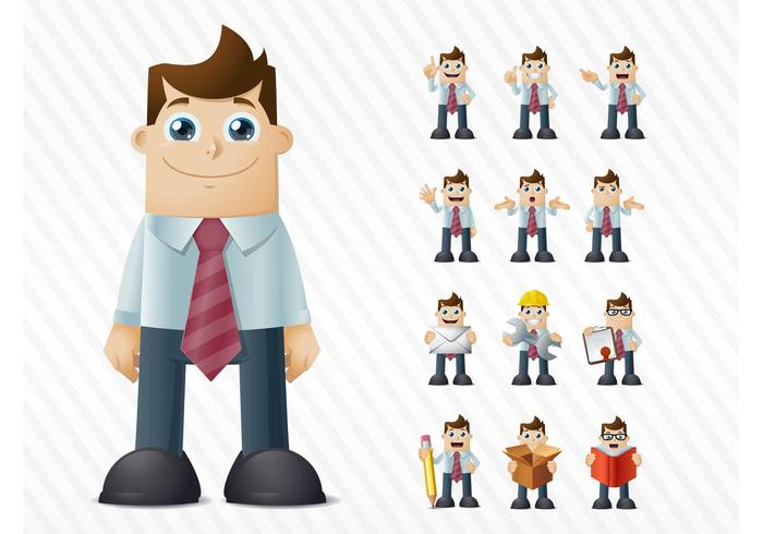Happy Businessman Vector Happy Businessman Vector