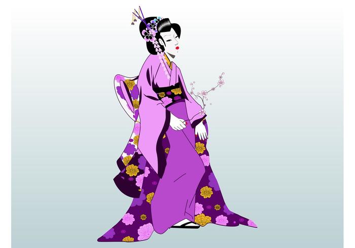 Geisha Vector Geisha Vector