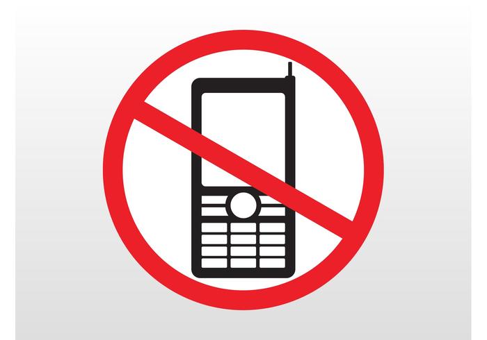 No Phones Sign No Phones Sign