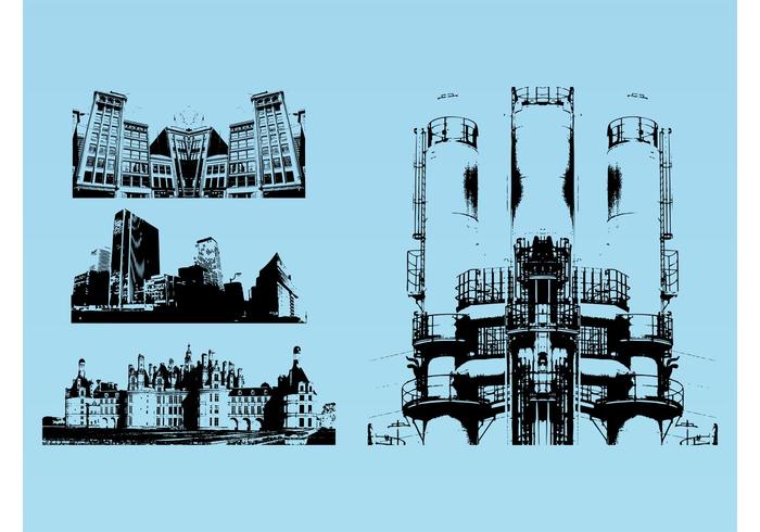 Cityscapes Vector Graphics Cityscapes Vector Graphics