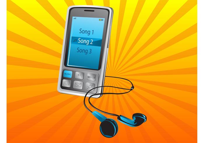 Music Phone Vector Music Phone Vector