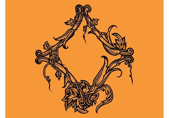 Floral Tattoo Vector Floral Tattoo Vector