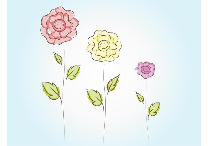 Cute Vector Flowers