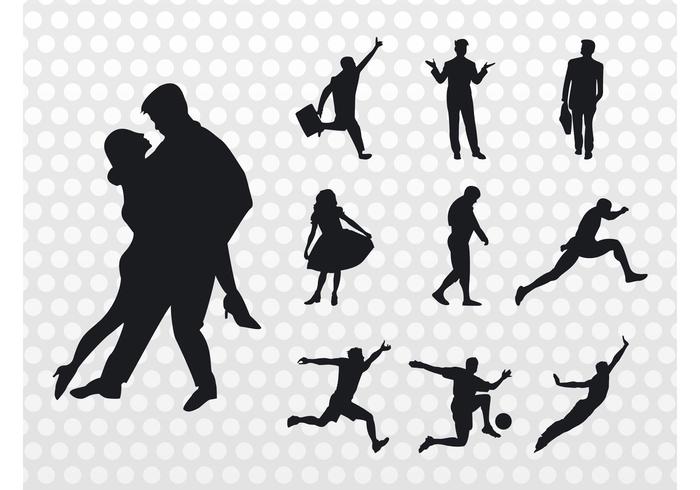 People Silhouettes Vector People Silhouettes Vector