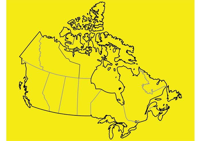 Canada Vector Map - Download Free Vector Art, Stock Graphics & Images