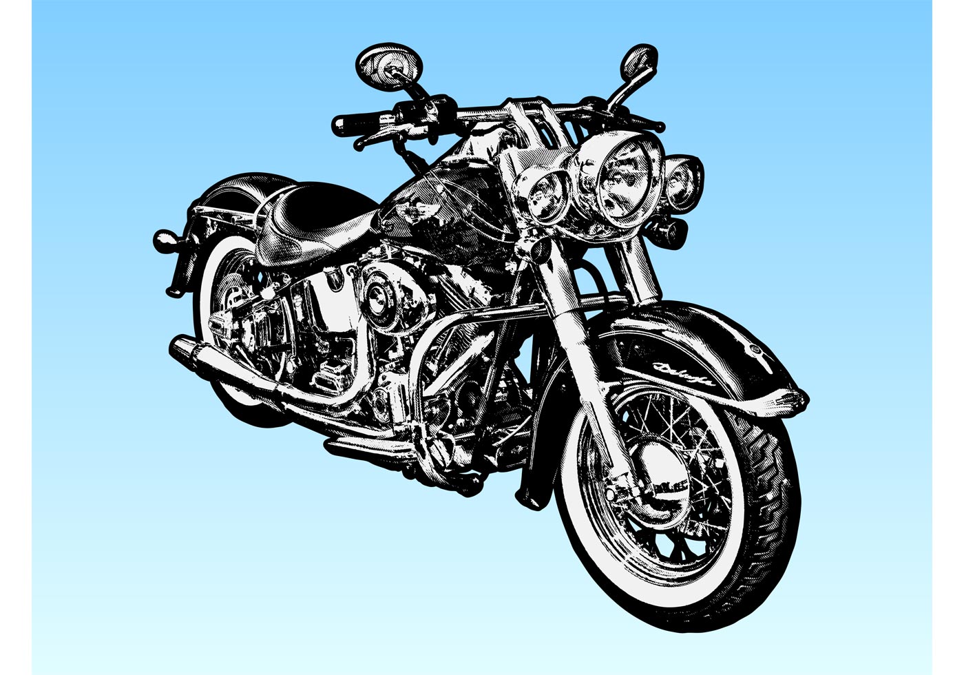 Download the Harley Davidson Motorcycle 68437 royalty-free Vector from Vect...