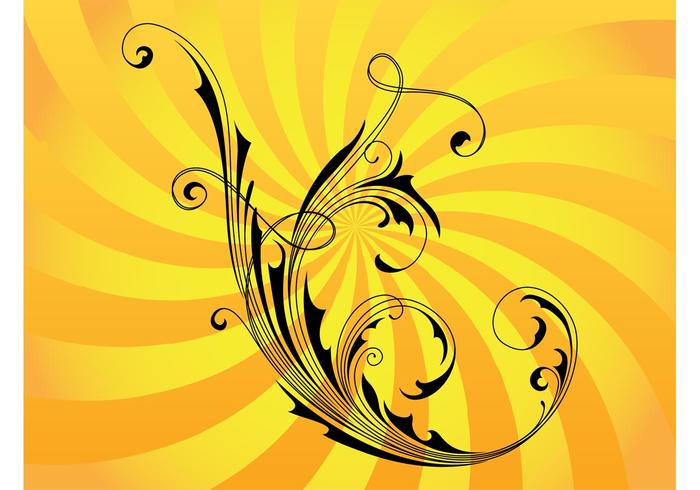 Swirly Vector Flower Swirly Vector Flower