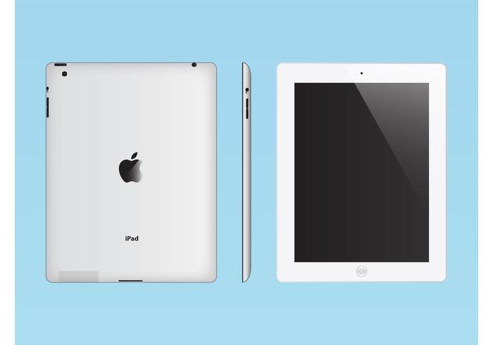 Download White iPad - Download Free Vectors, Clipart Graphics & Vector Art