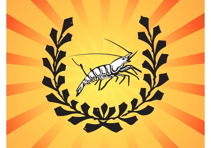 Shrimp Logo vector