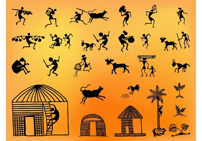 Old Village Vector Old Village Vector