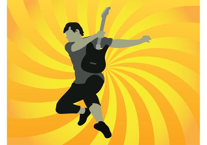 Jumping Guitar Player Jumping Guitar Player