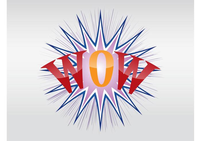 Wow Text Vector Wow Text Vector