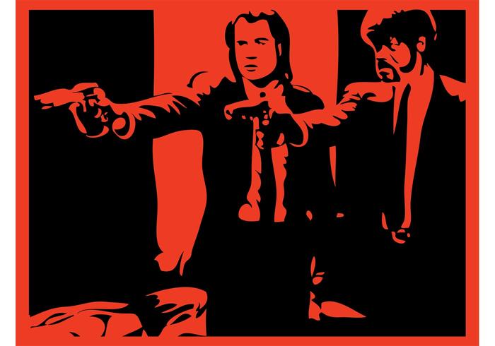 Pulp Fiction Scene vector